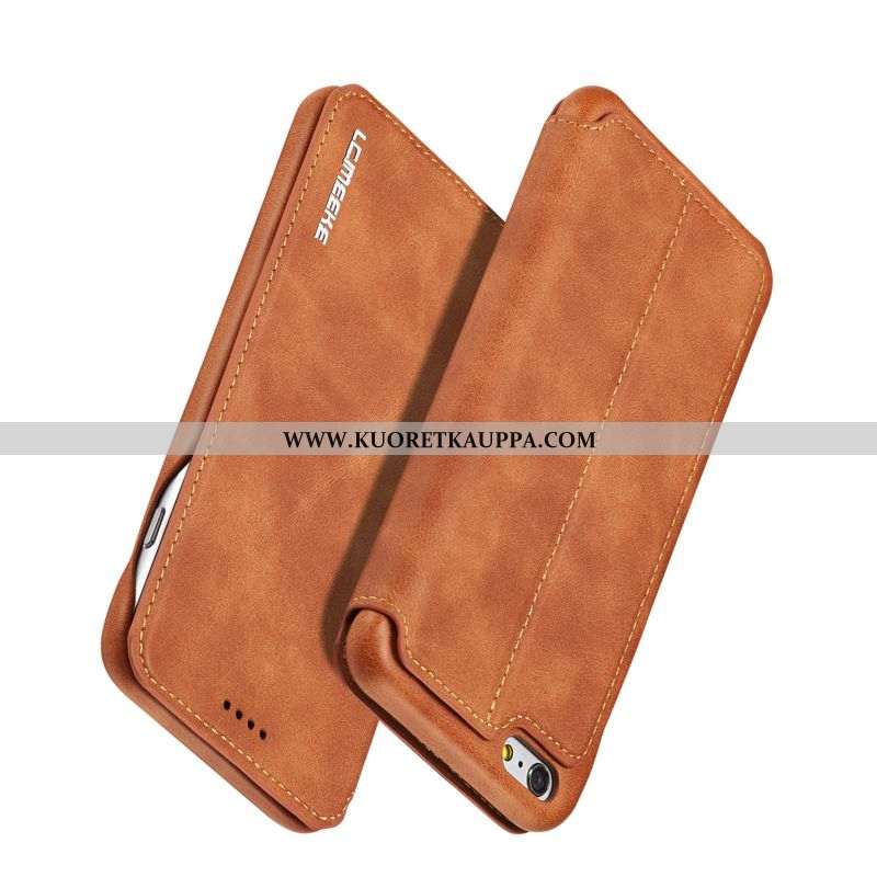 Kuori iPhone 6/6s Plus, Kuoret iPhone 6/6s Plus, Kotelo iPhone 6/6s Plus Nahka Silikoni Uusi Ruskea