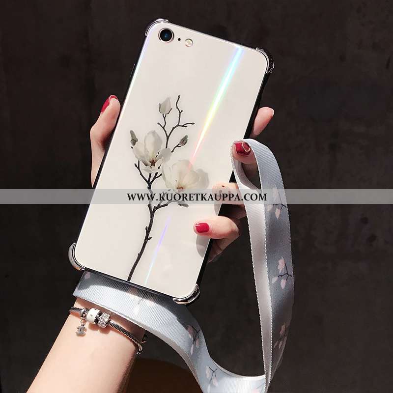 Kuori iPhone 7, Kuoret iPhone 7, Kotelo iPhone 7 Lasi Persoonallisuus Suuntaus Puhelimen Valkoinen