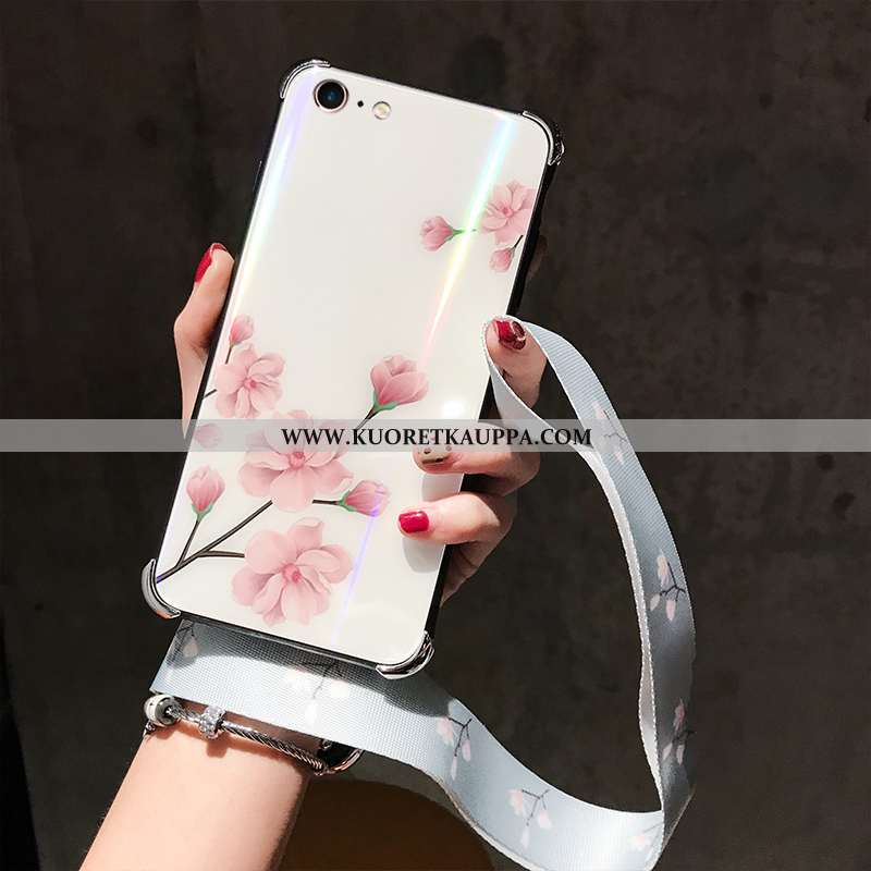 Kuori iPhone 7, Kuoret iPhone 7, Kotelo iPhone 7 Lasi Persoonallisuus Suuntaus Puhelimen Valkoinen