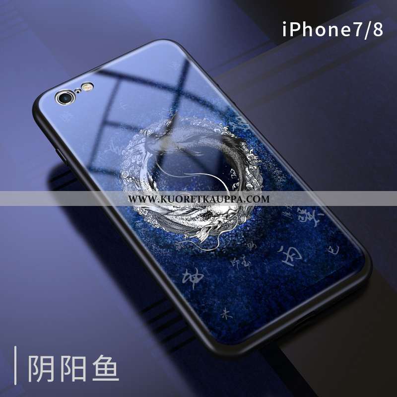 Kuori iPhone 7, Kuoret iPhone 7, Kotelo iPhone 7 Luova Persoonallisuus All Inclusive Tummansininen T