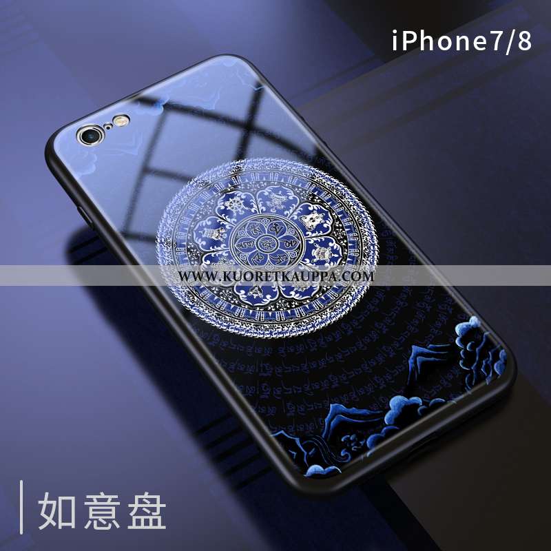 Kuori iPhone 7, Kuoret iPhone 7, Kotelo iPhone 7 Luova Persoonallisuus All Inclusive Tummansininen T