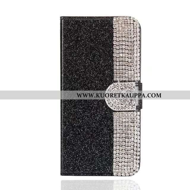 Kuori iPhone 7, Kuoret iPhone 7, Kotelo iPhone 7 Nahkakuori Musta Jauhe Puhelimen Mustat