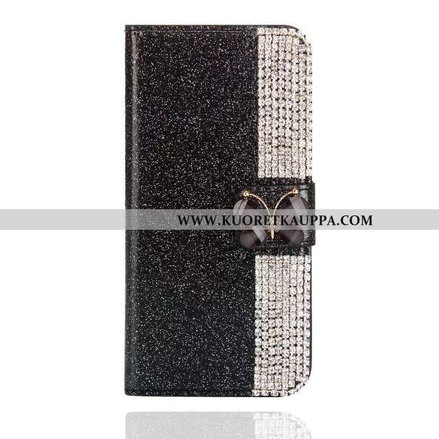 Kuori iPhone 7, Kuoret iPhone 7, Kotelo iPhone 7 Nahkakuori Musta Jauhe Puhelimen Mustat