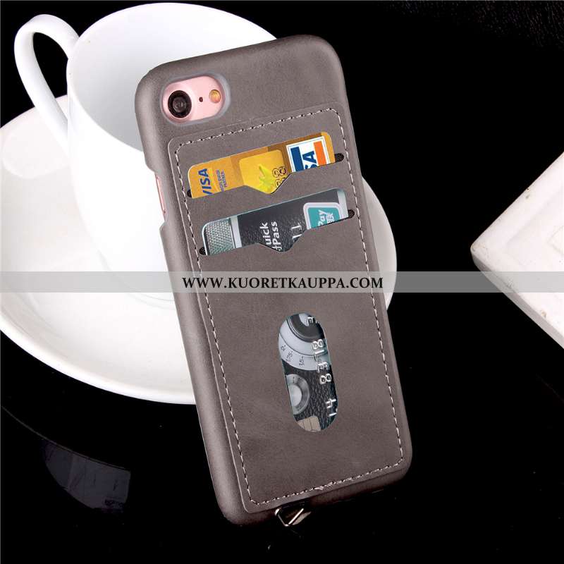 Kuori iPhone 7, Kuoret iPhone 7, Kotelo iPhone 7 Nahkakuori Suojaus Murtumaton Oranssi