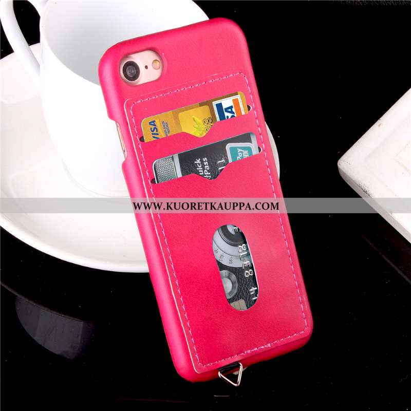 Kuori iPhone 7, Kuoret iPhone 7, Kotelo iPhone 7 Nahkakuori Suojaus Murtumaton Oranssi