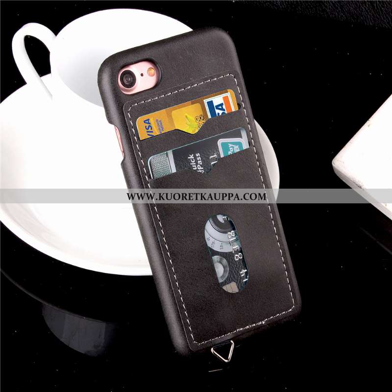 Kuori iPhone 7, Kuoret iPhone 7, Kotelo iPhone 7 Nahkakuori Suojaus Murtumaton Oranssi