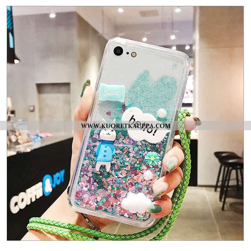 Kuori iPhone 7, Kuoret iPhone 7, Kotelo iPhone 7 Pehmeä Neste Silikoni Puhelimen Net Red Sarjakuva V