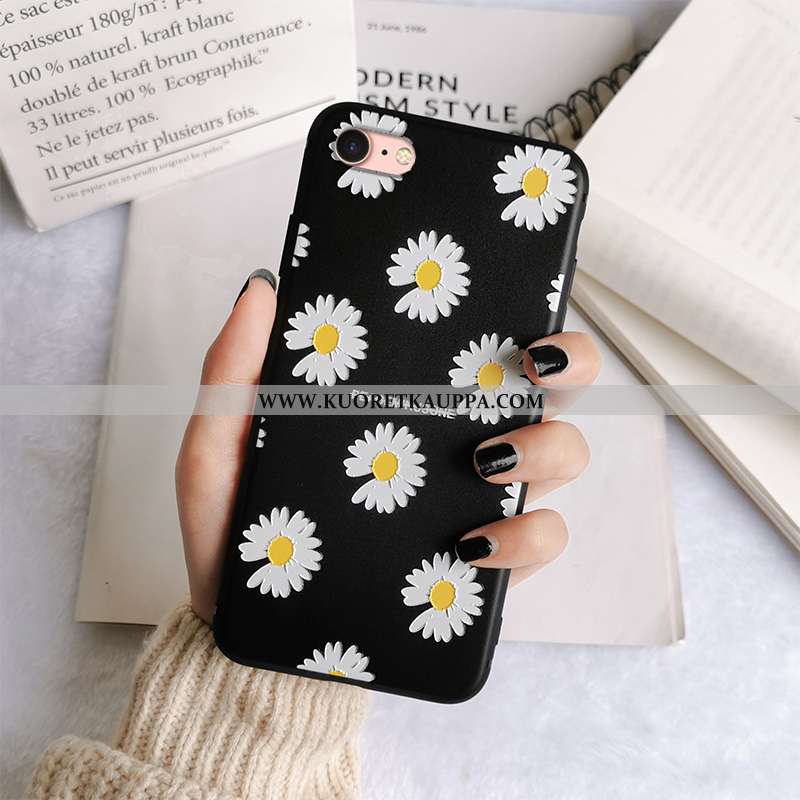 Kuori iPhone 7, Kuoret iPhone 7, Kotelo iPhone 7 Pehmeä Neste Silikoni Punainen Murtumaton Mustat