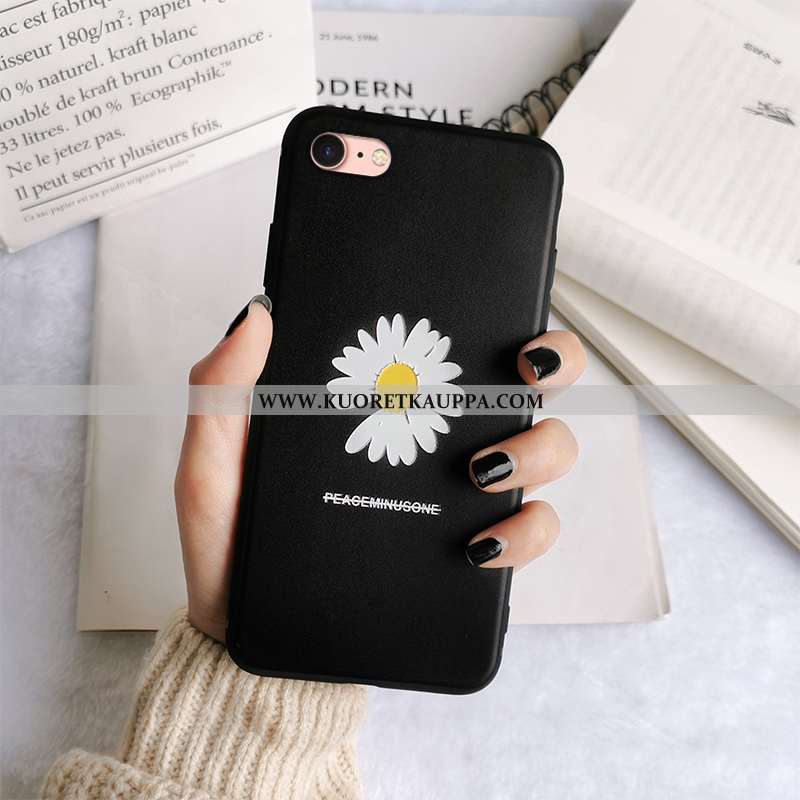 Kuori iPhone 7, Kuoret iPhone 7, Kotelo iPhone 7 Pehmeä Neste Silikoni Punainen Murtumaton Mustat