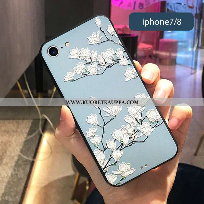 Kuori iPhone 7, Kuoret iPhone 7, Kotelo iPhone 7 Pehmeä Neste Suojaus Taide Puhelimen Tummansiniset