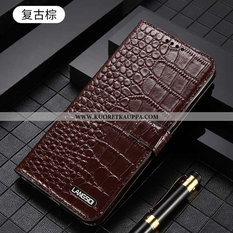 Kuori iPhone 7, Kuoret iPhone 7, Kotelo iPhone 7 Suojaus Nahkakuori Murtumaton Viini Punainen Aito N