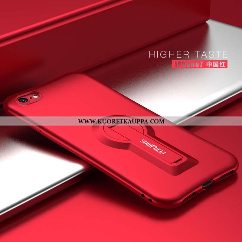 Kuori iPhone 7, Kuoret iPhone 7, Kotelo iPhone 7 Suojaus Pesty Suede Murtumaton Suuntaus Musta Musta