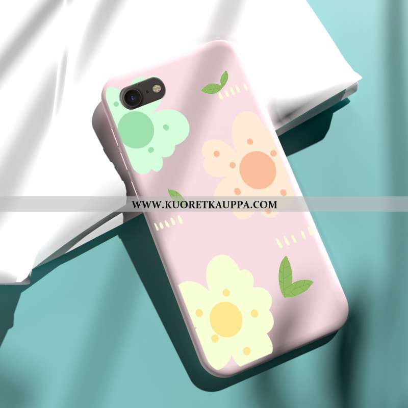 Kuori iPhone 7, Kuoret iPhone 7, Kotelo iPhone 7 Suuntaus Pehmeä Neste Murtumaton Net Red Pinkki