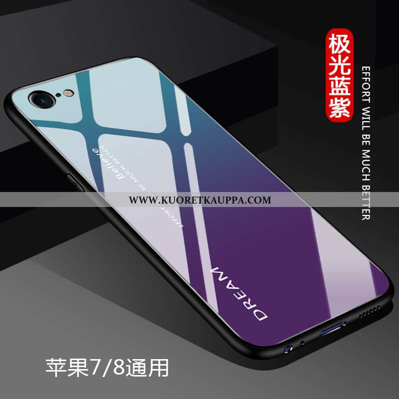 Kuori iPhone 7, Kuoret iPhone 7, Kotelo iPhone 7 Valo Silikoni Muokata Pehmeä Neste Puhelimen Sinine