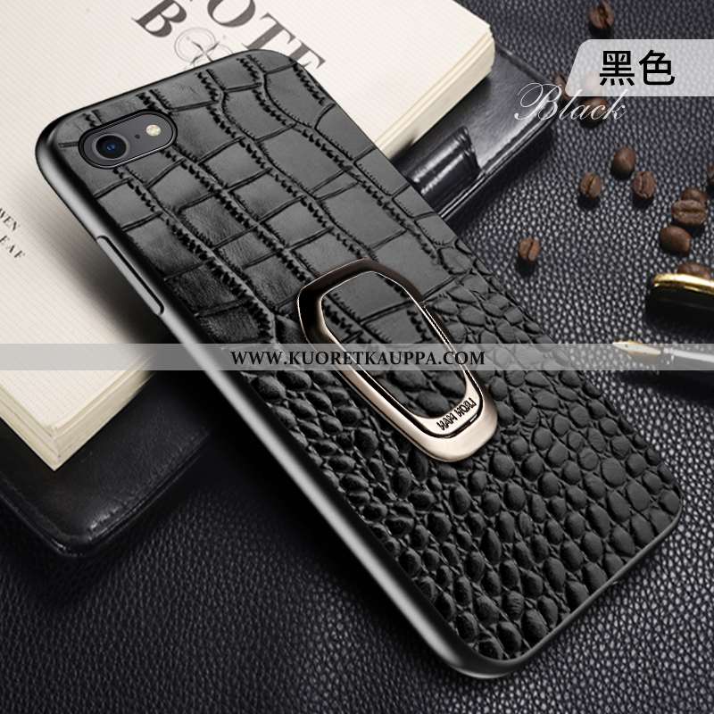 Kuori iPhone 7, Kuoret iPhone 7, Kotelo iPhone 7 Ylellisyys Suojaus Murtumaton Nahkakuori Viininpuna