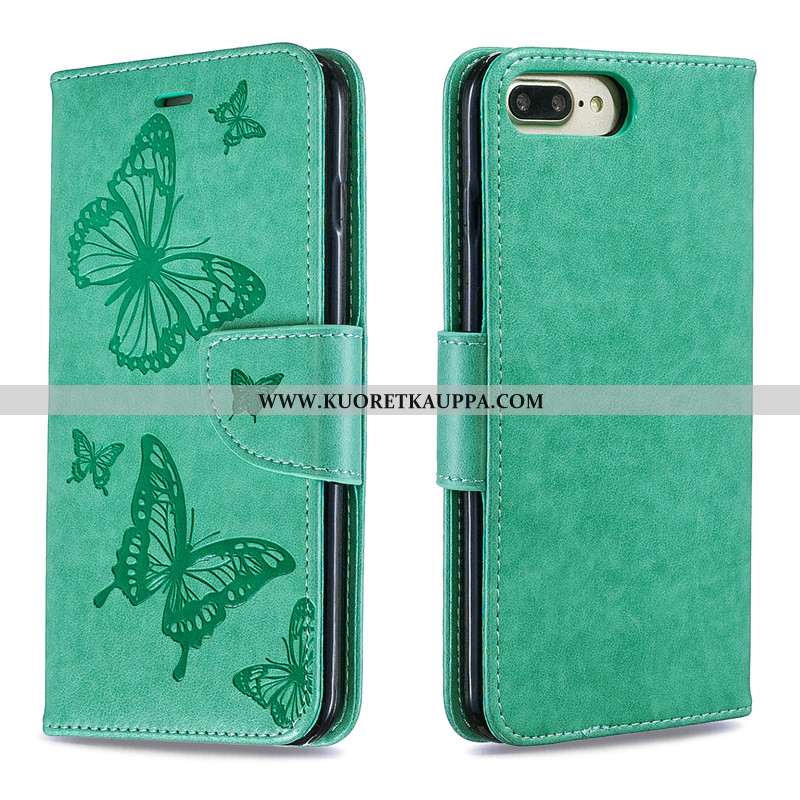 Kuori iPhone 7 Plus, Kuoret iPhone 7 Plus, Kotelo iPhone 7 Plus Nahka Suojaus Punainen Kiinteä Väri 