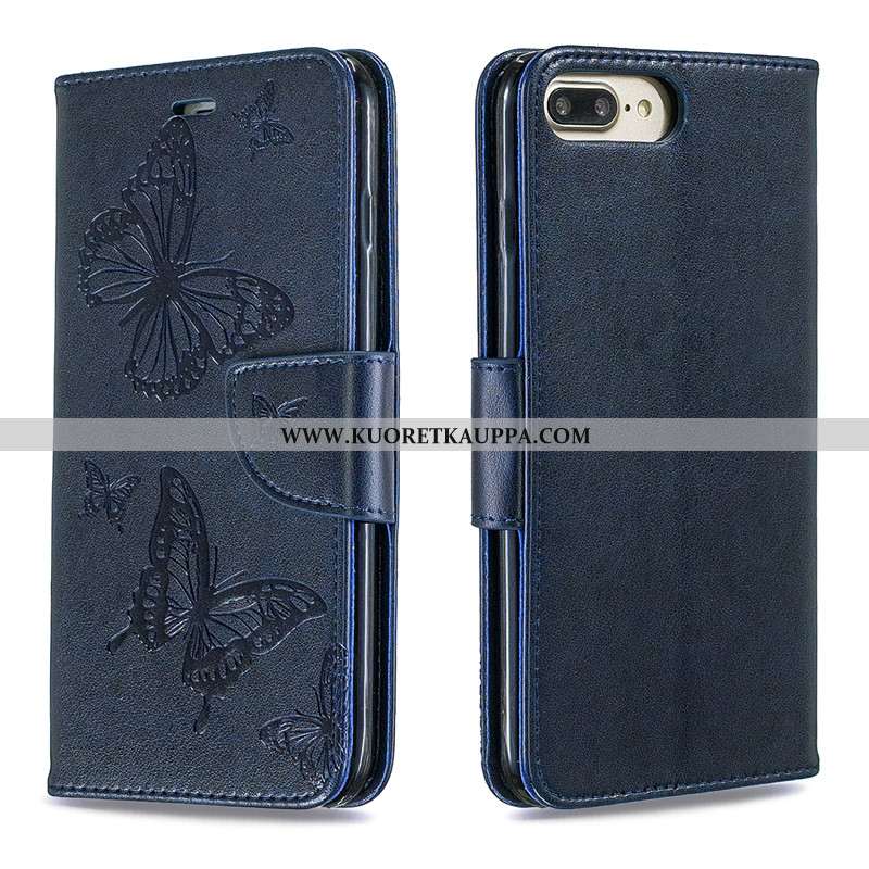 Kuori iPhone 7 Plus, Kuoret iPhone 7 Plus, Kotelo iPhone 7 Plus Nahka Suojaus Punainen Kiinteä Väri 