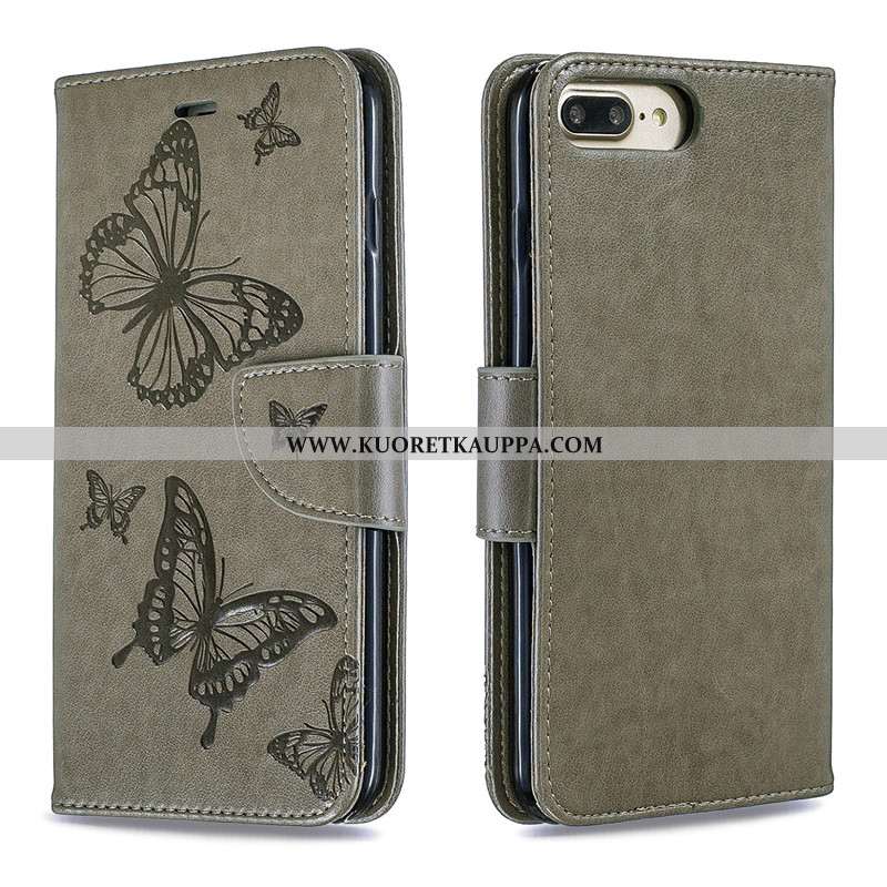 Kuori iPhone 7 Plus, Kuoret iPhone 7 Plus, Kotelo iPhone 7 Plus Nahka Suojaus Punainen Kiinteä Väri 