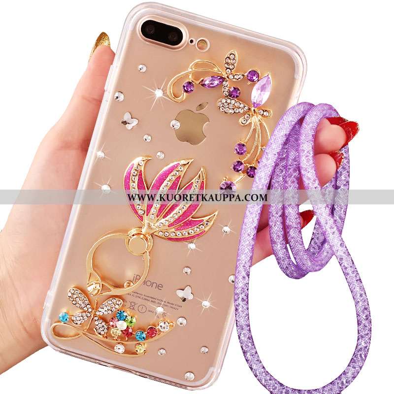 Kuori iPhone 7 Plus, Kuoret iPhone 7 Plus, Kotelo iPhone 7 Plus Suojaus Kristalli Rengas Kulta Kulta