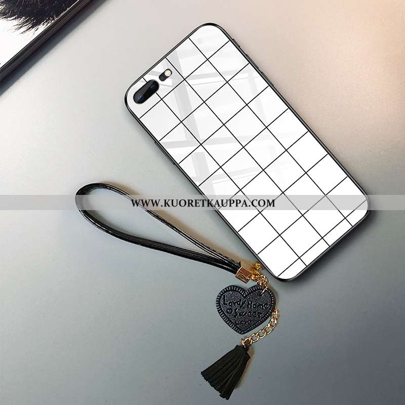 Kuori iPhone 7 Plus, Kuoret iPhone 7 Plus, Kotelo iPhone 7 Plus Suojaus Lasi Silikoni Musta Mustat