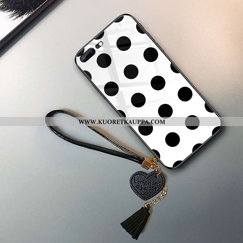 Kuori iPhone 7 Plus, Kuoret iPhone 7 Plus, Kotelo iPhone 7 Plus Suojaus Lasi Silikoni Musta Mustat