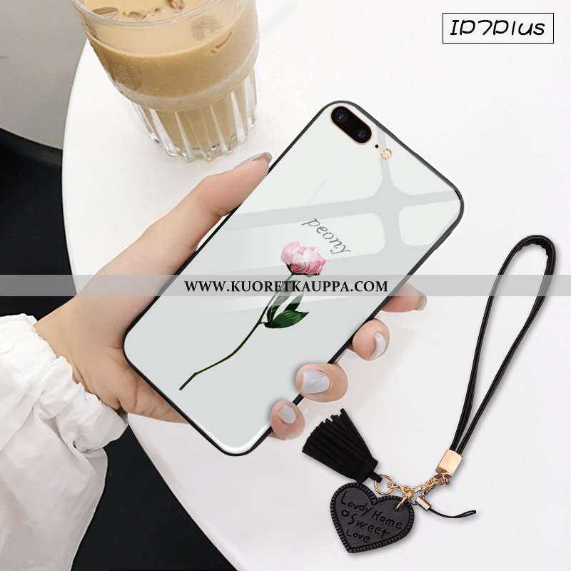 Kuori iPhone 7 Plus, Kuoret iPhone 7 Plus, Kotelo iPhone 7 Plus Suuntaus Lasi Valkoinen Uusi