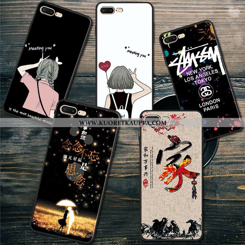 Kuori iPhone 7 Plus, Kuoret iPhone 7 Plus, Kotelo iPhone 7 Plus Suuntaus Silikoni Valkoinen Pu