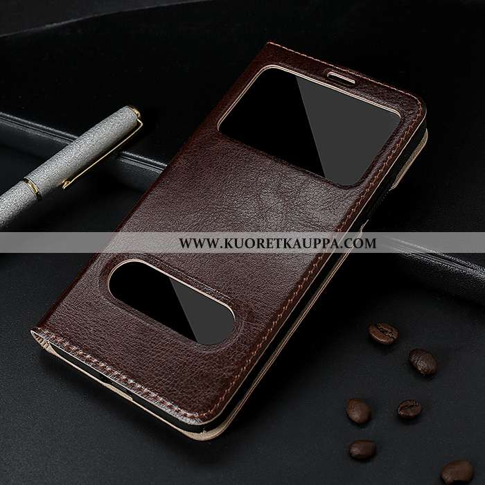 Kuori iPhone 8, Kuoret iPhone 8, Kotelo iPhone 8 Aito Nahka Nahka Tummansininen Suojauskuori Tummans