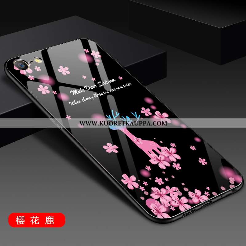 Kuori iPhone 8, Kuoret iPhone 8, Kotelo iPhone 8 Lasi Tila Peili All Inclusive Suuntaus Sininen