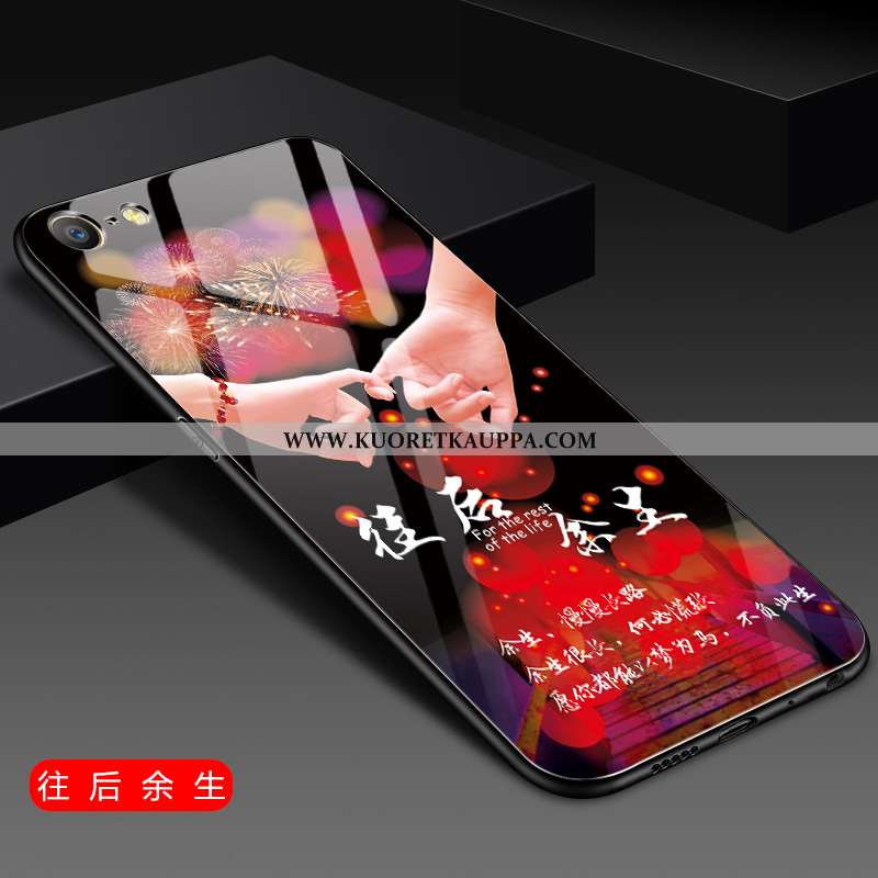 Kuori iPhone 8, Kuoret iPhone 8, Kotelo iPhone 8 Lasi Tila Peili All Inclusive Suuntaus Sininen