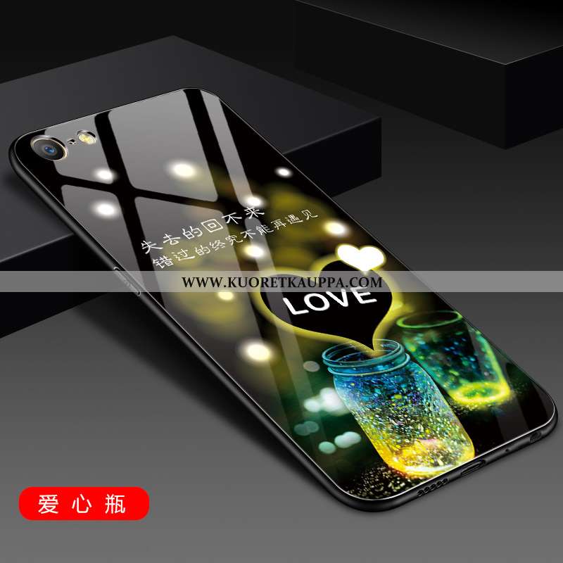 Kuori iPhone 8, Kuoret iPhone 8, Kotelo iPhone 8 Lasi Tila Peili All Inclusive Suuntaus Sininen