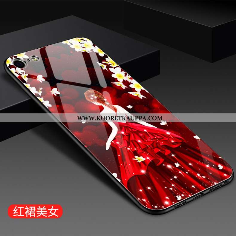 Kuori iPhone 8, Kuoret iPhone 8, Kotelo iPhone 8 Lasi Tila Peili All Inclusive Suuntaus Sininen