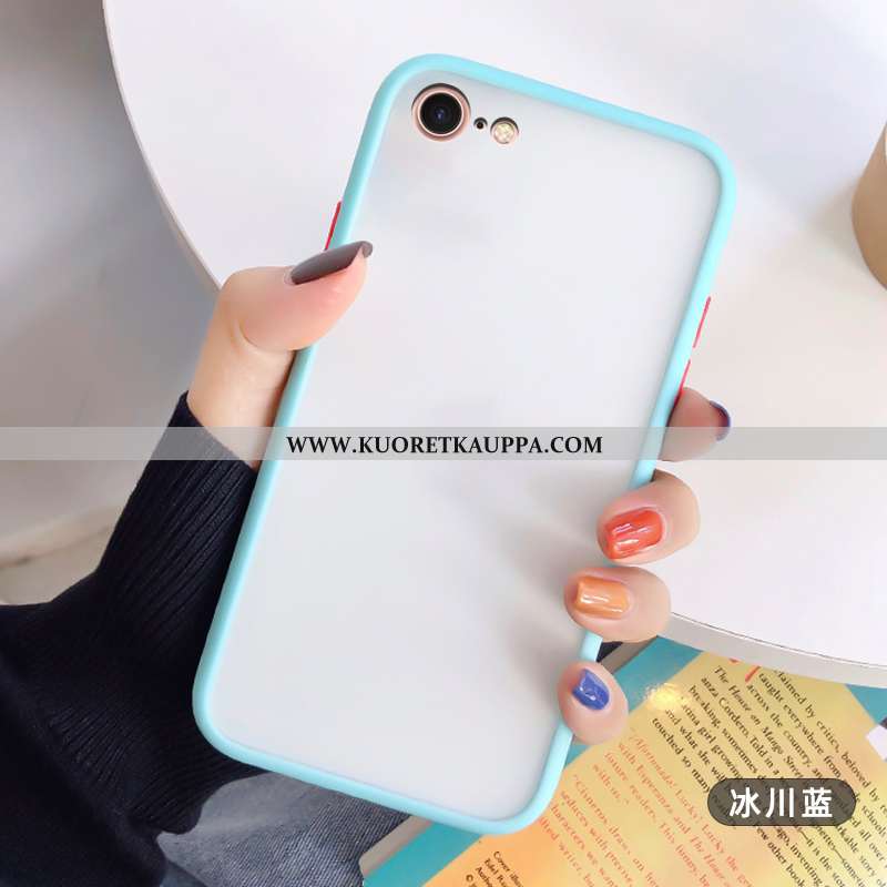 Kuori iPhone 8, Kuoret iPhone 8, Kotelo iPhone 8 Luova Suuntaus Murtumaton Pesty Suede Valkoinen