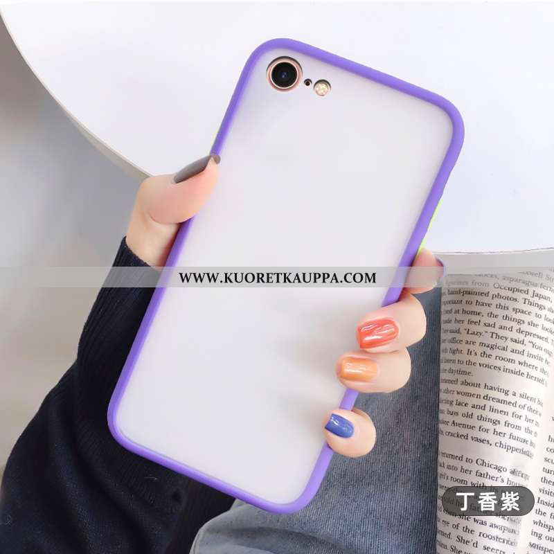 Kuori iPhone 8, Kuoret iPhone 8, Kotelo iPhone 8 Luova Suuntaus Murtumaton Pesty Suede Valkoinen