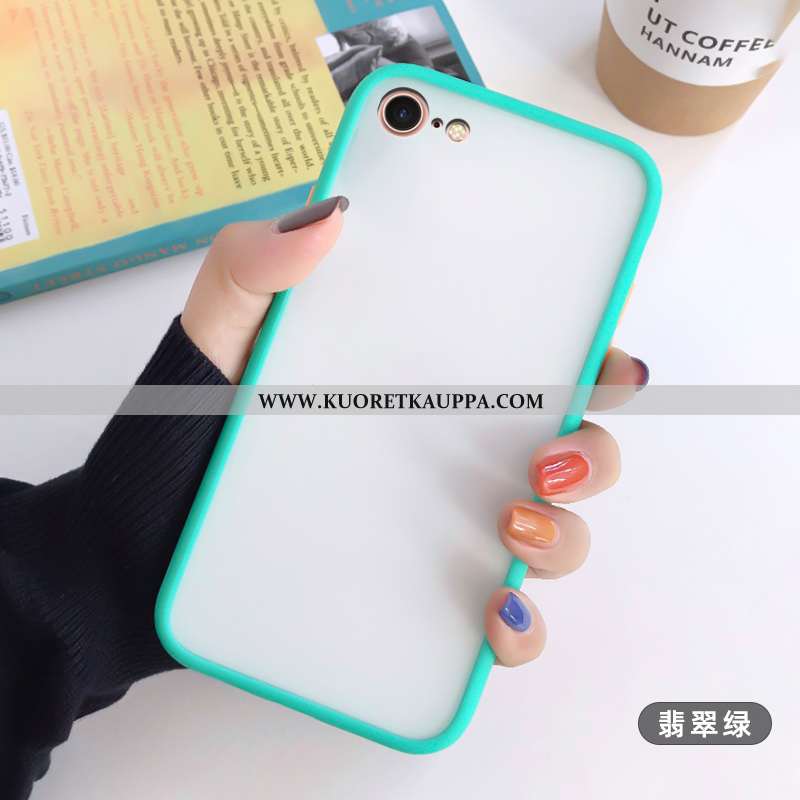 Kuori iPhone 8, Kuoret iPhone 8, Kotelo iPhone 8 Luova Suuntaus Murtumaton Pesty Suede Valkoinen