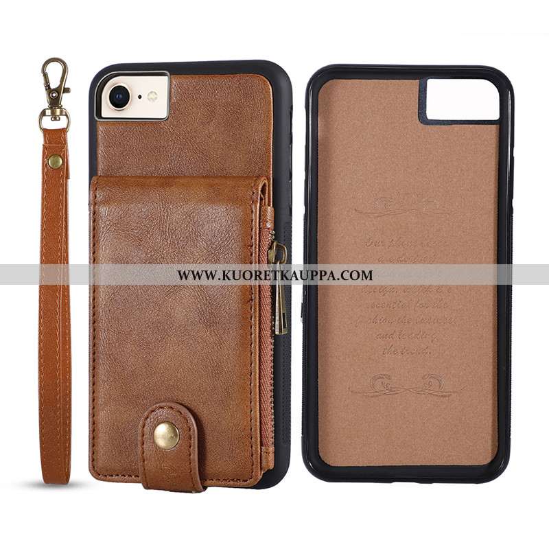 Kuori iPhone 8, Kuoret iPhone 8, Kotelo iPhone 8 Nahkakuori Aito Nahka Ylellisyys Lehmä All Inclusiv