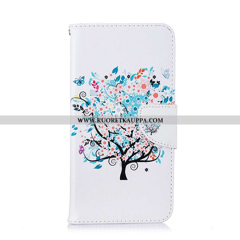 Kuori iPhone 8, Kuoret iPhone 8, Kotelo iPhone 8 Nahkakuori Suojaus Valkoinen