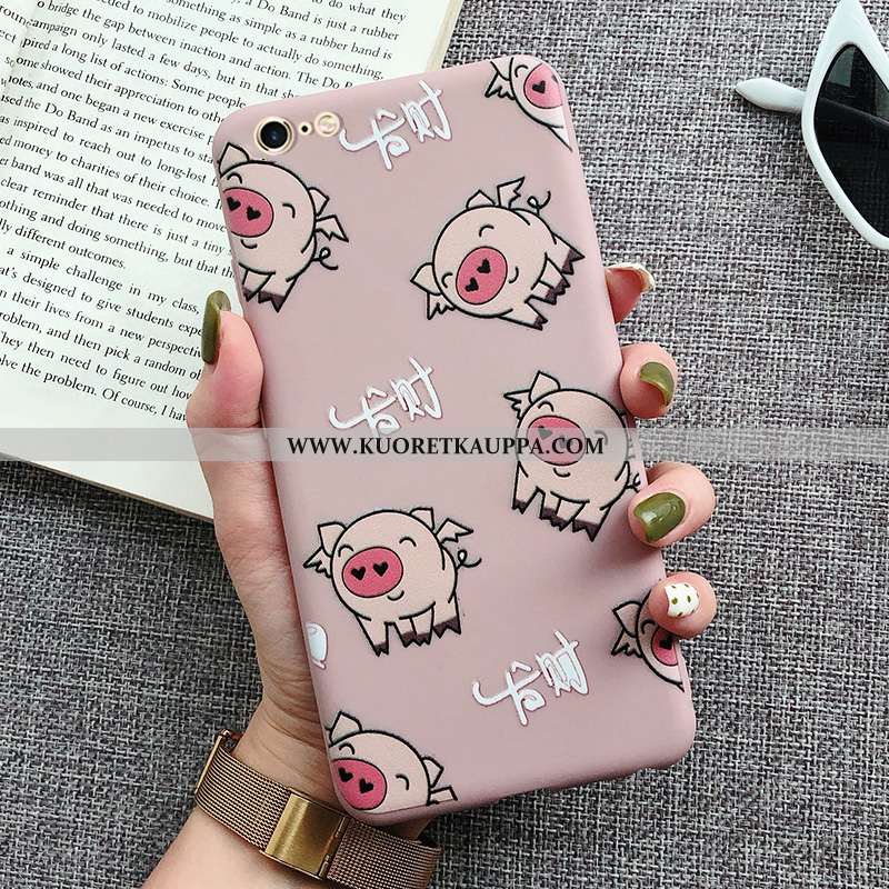 Kuori iPhone 8, Kuoret iPhone 8, Kotelo iPhone 8 Pehmeä Neste Sarjakuva Vihreä Murtumaton