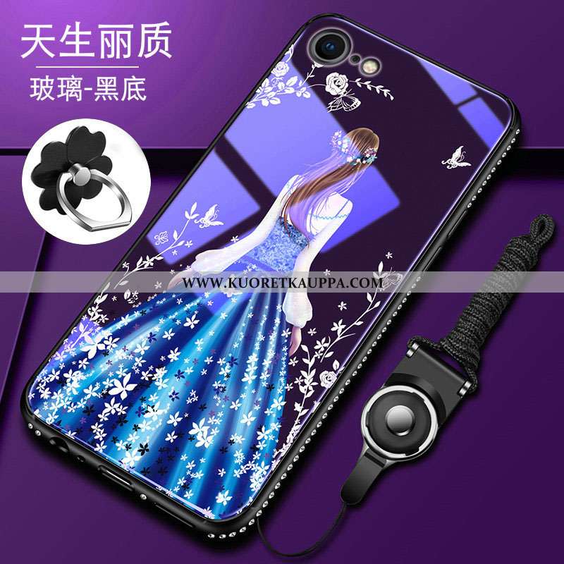 Kuori iPhone 8, Kuoret iPhone 8, Kotelo iPhone 8 Pehmeä Neste Silikoni All Inclusive Sininen