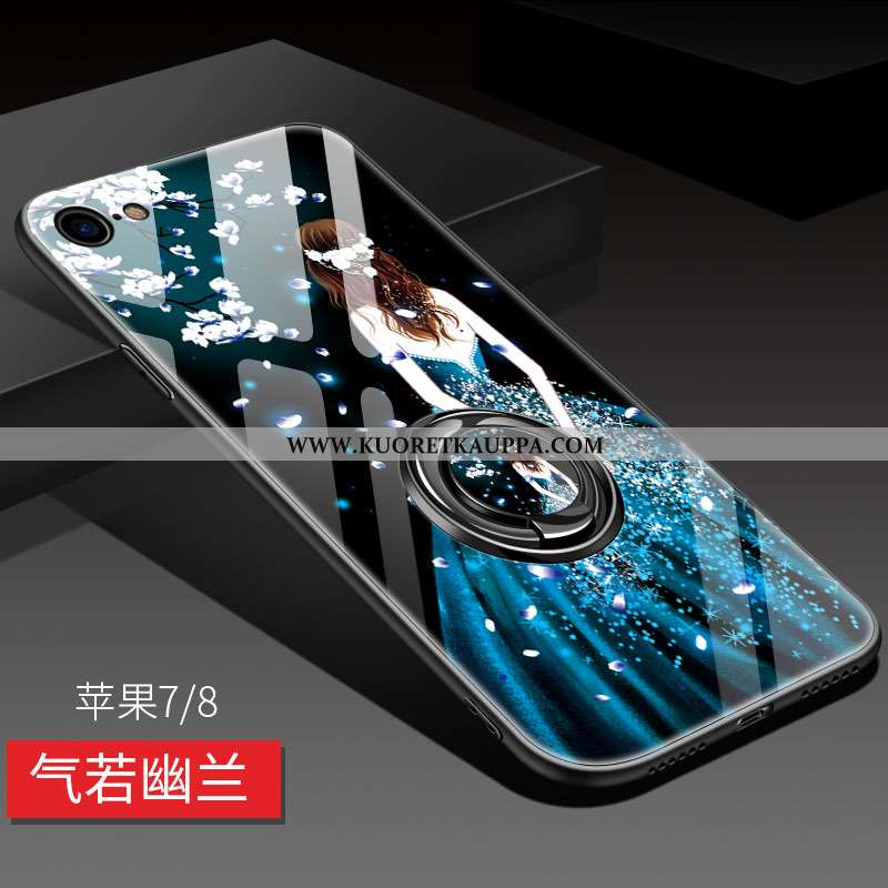 Kuori iPhone 8, Kuoret iPhone 8, Kotelo iPhone 8 Pehmeä Neste Silikoni Murtumaton Peili Puhelimen Pi