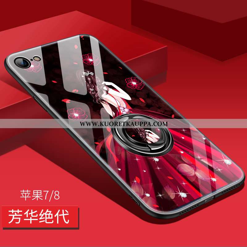 Kuori iPhone 8, Kuoret iPhone 8, Kotelo iPhone 8 Pehmeä Neste Silikoni Murtumaton Peili Puhelimen Pi