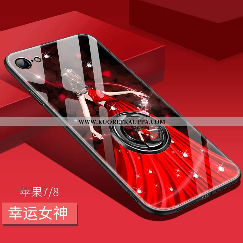 Kuori iPhone 8, Kuoret iPhone 8, Kotelo iPhone 8 Pehmeä Neste Silikoni Murtumaton Peili Puhelimen Pi