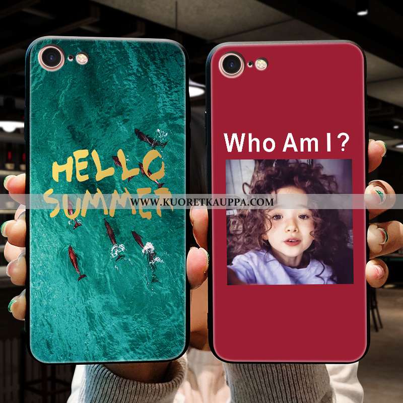 Kuori iPhone 8, Kuoret iPhone 8, Kotelo iPhone 8 Pehmeä Neste Silikoni Punainen Persoonallisuus