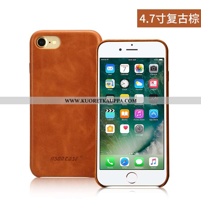 Kuori iPhone 8, Kuoret iPhone 8, Kotelo iPhone 8 Persoonallisuus Aito Nahka Ultra All Inclusive Nahk