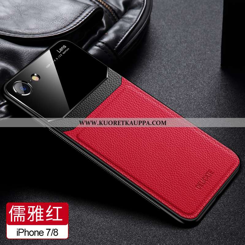 Kuori iPhone 8, Kuoret iPhone 8, Kotelo iPhone 8 Persoonallisuus Luova Liiketoiminta Kukkakuvio Puna