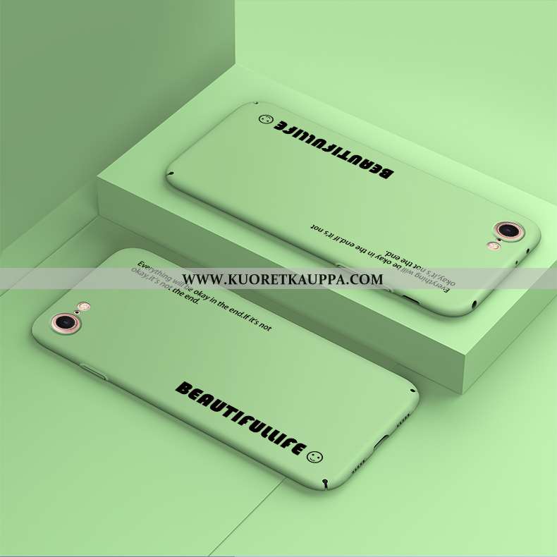 Kuori iPhone 8, Kuoret iPhone 8, Kotelo iPhone 8 Persoonallisuus Luova Valo Tila Pesty Suede Vihreä