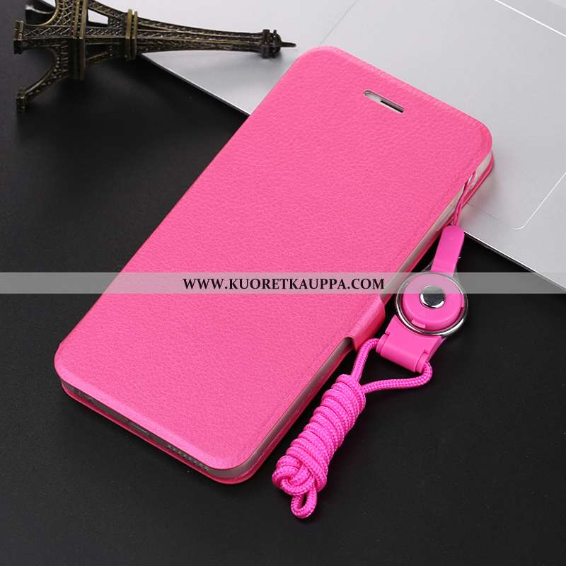 Kuori iPhone 8, Kuoret iPhone 8, Kotelo iPhone 8 Pesty Suede Persoonallisuus Nahkakuori Punainen Sil