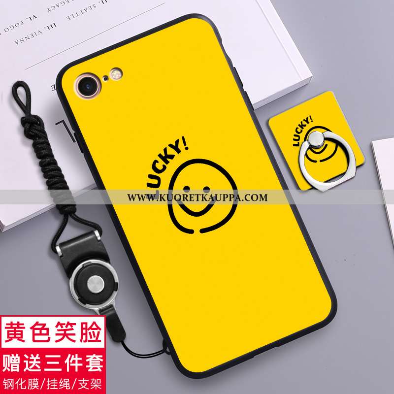 Kuori iPhone 8, Kuoret iPhone 8, Kotelo iPhone 8 Sarjakuva Ihana Suuntaus Luova Pehmeä Neste Mustat