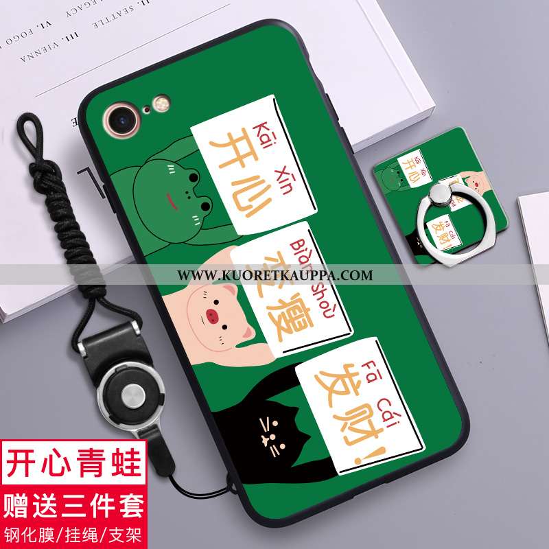 Kuori iPhone 8, Kuoret iPhone 8, Kotelo iPhone 8 Sarjakuva Ihana Suuntaus Luova Pehmeä Neste Mustat