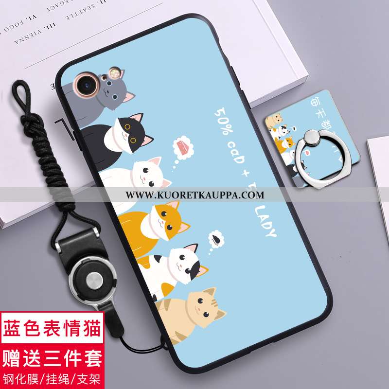 Kuori iPhone 8, Kuoret iPhone 8, Kotelo iPhone 8 Sarjakuva Ihana Suuntaus Luova Pehmeä Neste Mustat